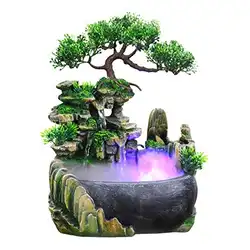 Une image de 🌿🍃💧🕯️ La Fontaine d'intérieur Zen Light avec Plantes : Une touche de sérénité dans votre cuisine 🌿🍃💧🕯️