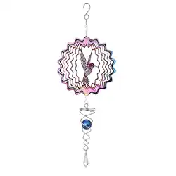 Une image de Le Hejo Spinner à Vent en Acier Inoxydable pour Jardin, ou comme je l'aime à l'appeler, le tourneur de vent coloré de l'été, est l'accessoire de décoration ultime pour votre espace extérieur ou intérieur
