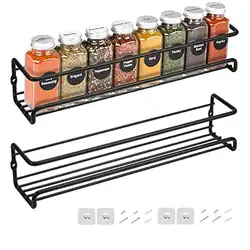 Une image de 🌶️🍴🖤 Les étagères à épices Venkaite, l'objet de décoration design et pratique pour votre cuisine !