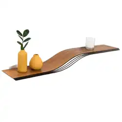 Une image de L'étagère murale flottante en bois Ewart Woods : le choix design pour votre cuisine
