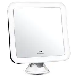 Une image de Le Fancii Miroir Grossissant 10x de Maquillage avec Lumières LED : Le Must-Have des Amateurs de Beauté
