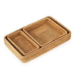 Une image de Plateau de Service en rotin pour une belle cuisine !