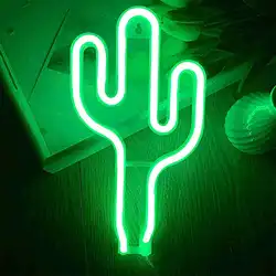 Une image de Le ENUOLI Cactus Néon LED : l'objet de décoration tendance pour votre intérieur